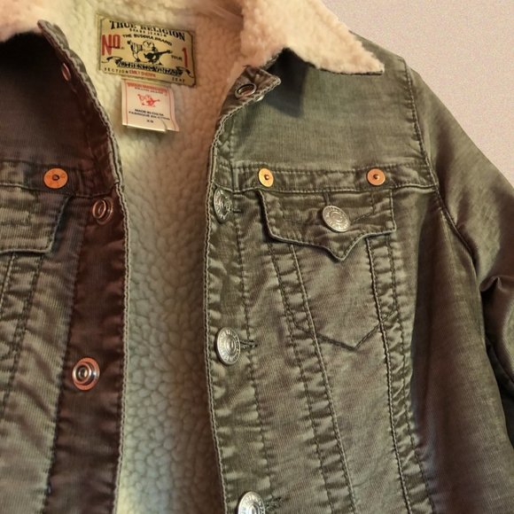 Vintage True Religion Sherpa Lined Jacket - Picture 3 of 4